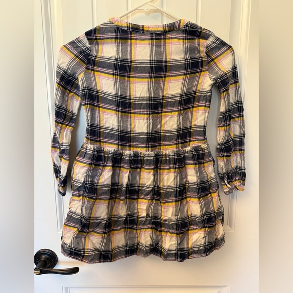 GAP Plaid Kids Dress with Ruffle Detail - Picture 2 of 6